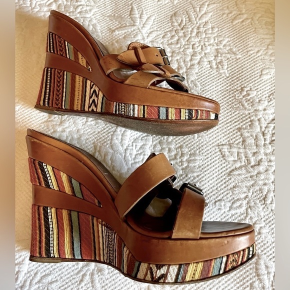 Casadei platform wedge sandal - Picture 1 of 7